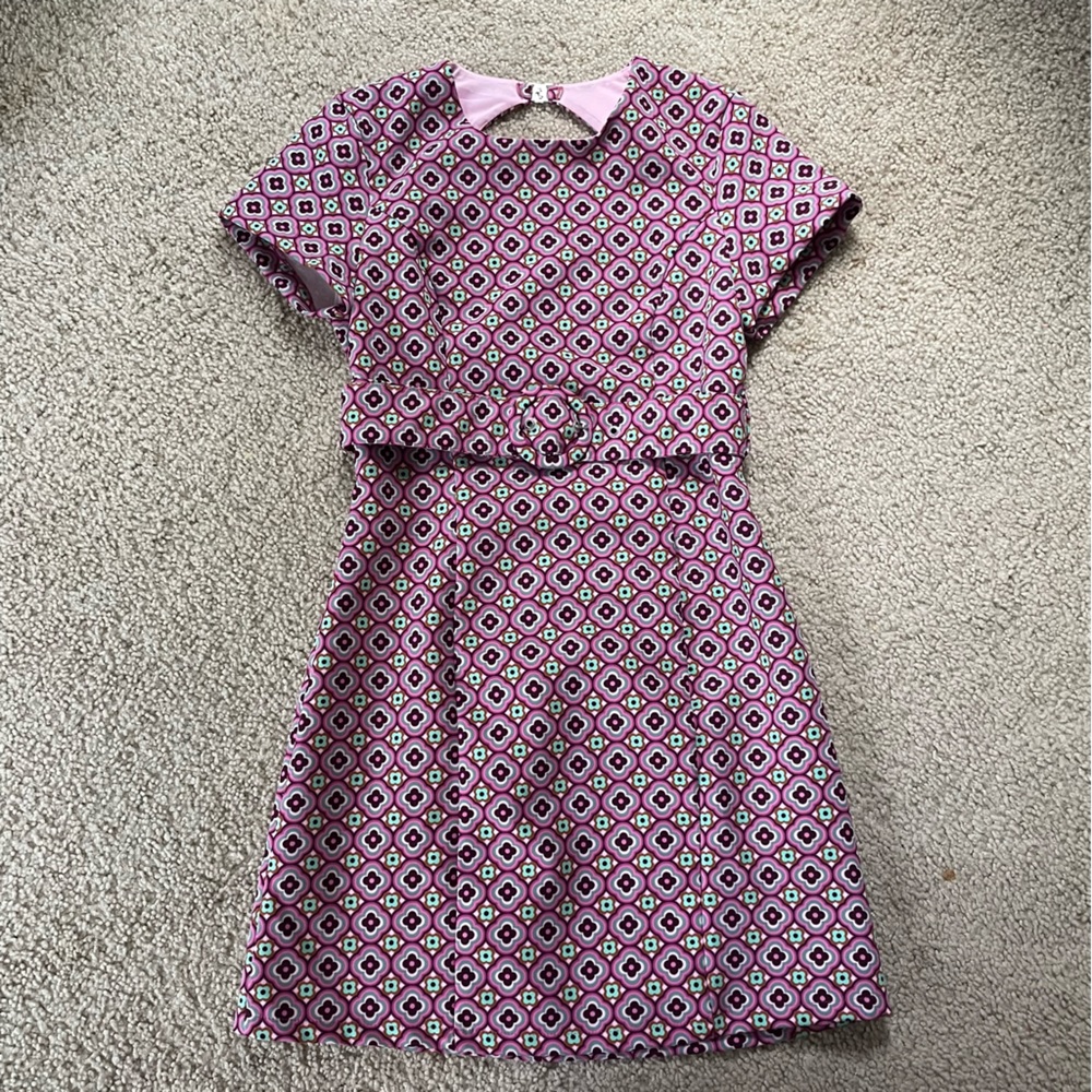COPY - ZARA NWT Geometric Print Belted Mini Dress